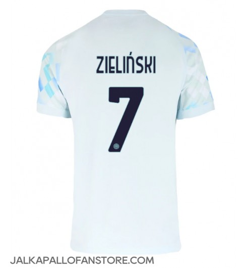 Inter Milan Piotr Zielinski #7 Vieraspaita 2025-26 Lyhythihainen Inter Milan Piotr Zielinski #7 Vieraspaita 2025-26 Lyhythihainen